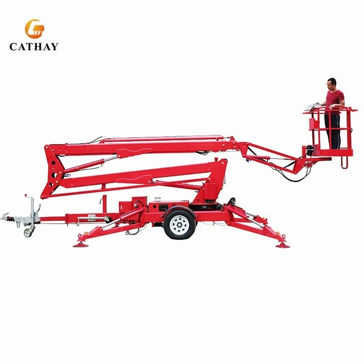 Aerial Towable Electric Mobile Boom Lift